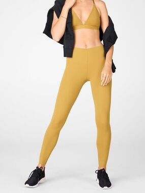 Like New Fabletics PureLuxe Set - Leggings + Bralette [GOLD]